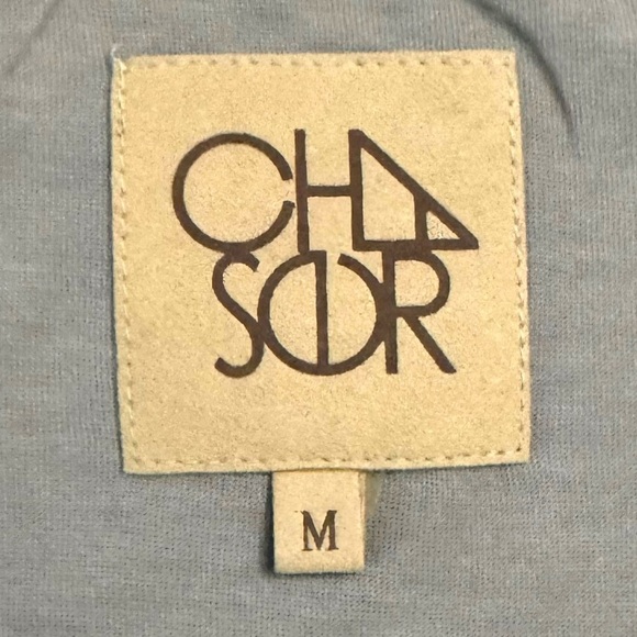 Chaser Heather Light Gray Short Sleeve Crew Neck T-shirt Sample Tag Medium M - Picture 3 of 15